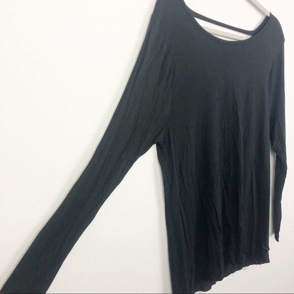 VICTORIA’S SECRET PINK | Deep V Back Black Top XS - Picture 3 of 8